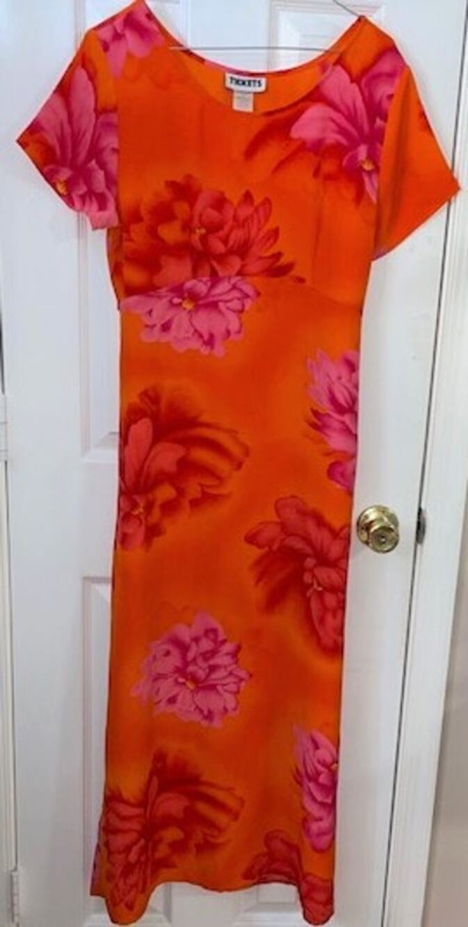 Vintage Tickets Dress Sz L EUC